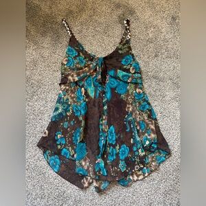 Euro 100% Silk Flowy Top